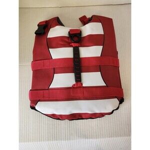 Red & White Dog Life Jacket Small